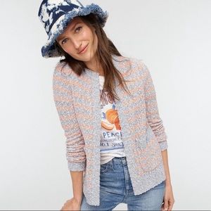 Cardigan Sweater in Tweed Stripe